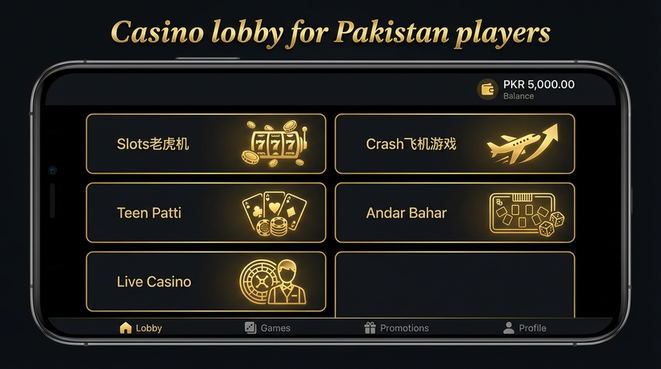 Lobby view of 99ab for Pakistan users - 4